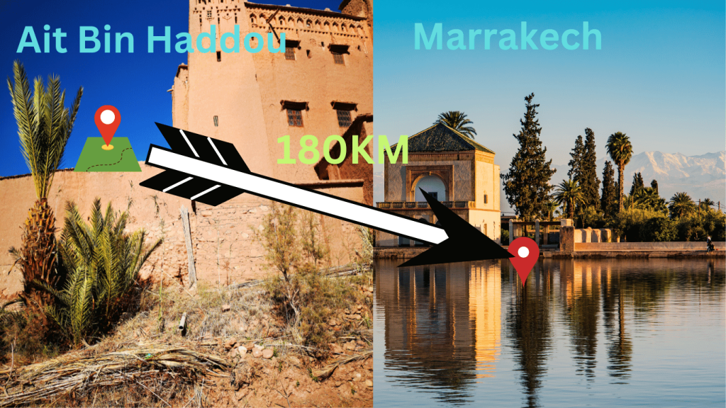 Distanza da Marrakech a Ait Ben Haddou