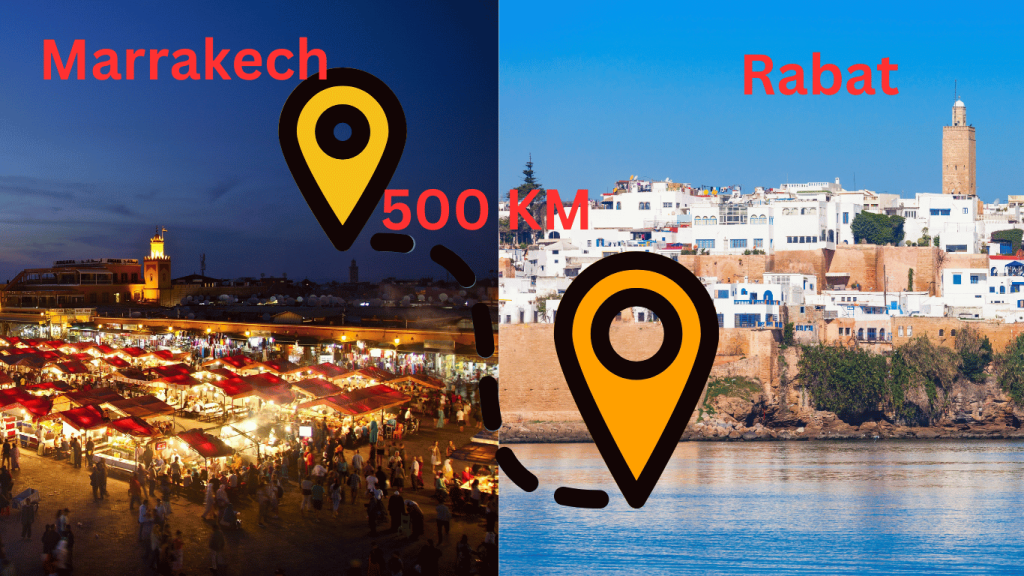 How Far is Marrakech from Rabat