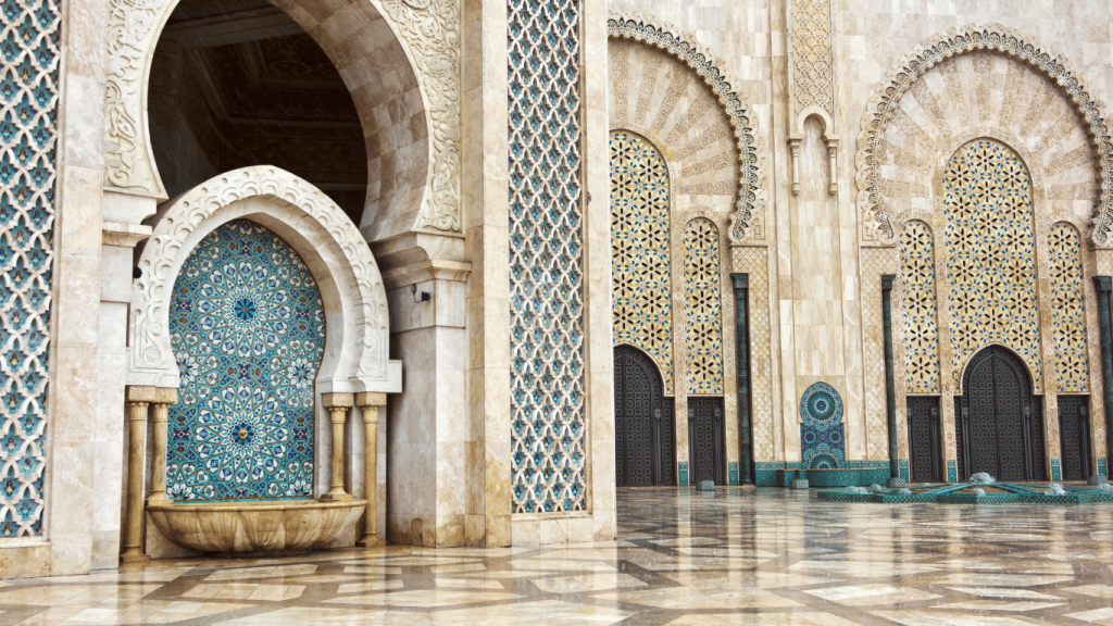 Prayer Hall of Hassan II Mosque Morocco Sahara Exploration